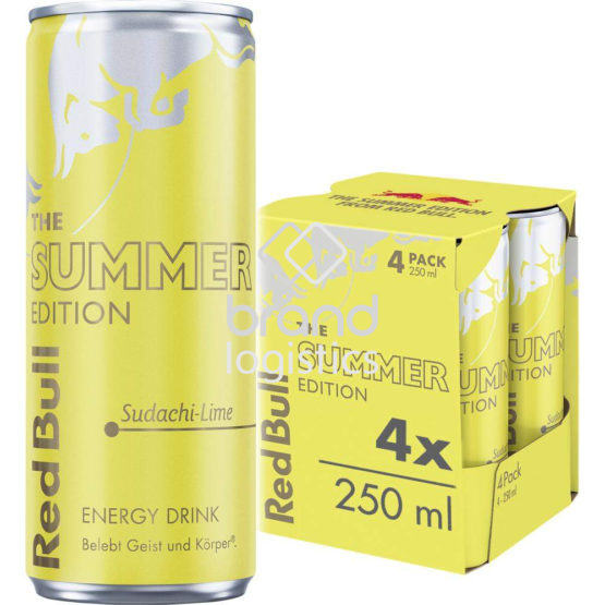 Red Bull Energy Drink Summer Edition, Sudachi-Lime, 4 x 250ml EINWEG E-Commerce