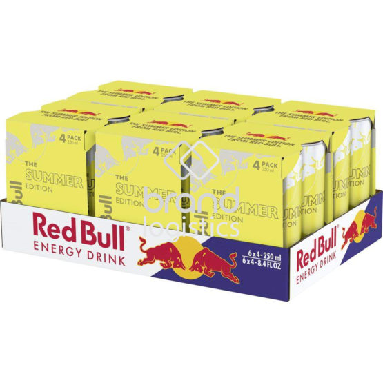 Red Bull Energy Drink Summer Edition, Sudachi-Lime, 6 x 4 x 250ml EINWEG