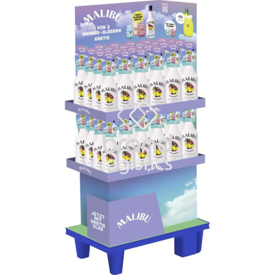 Malibu Original 18% vol. Display 48×0,7 l On-Pack mit Glas Frühjahrs Promotion 2026