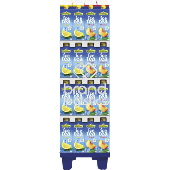 Pfanner Eistee Zitrone und Pfirsich 2-fach 1/4CH Display 96×2 l