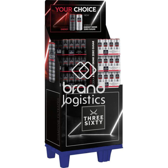 Three Sixty Vodka & Energy Mix 10% vol. 2-fach Display 144×0,33 l