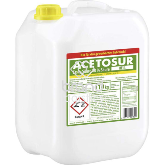 Acetosur Essig-Säure 80 % hell 10 kg