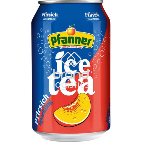 Pfanner Eistee Pfirsich sparkling 0,33 l