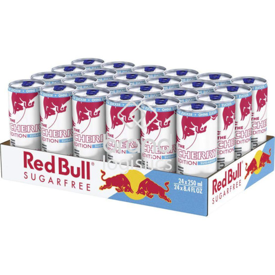 Red Bull Energy Drink Cherry Edition, Sugarfree, Kirsche-Sakura, 24 x 250 ml EINWEG