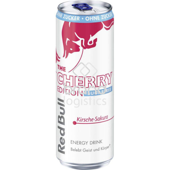 Red Bull Energy Drink Cherry Edition, Sugarfree, Kirsche-Sakura Geschmack, 355 ml EINWEG