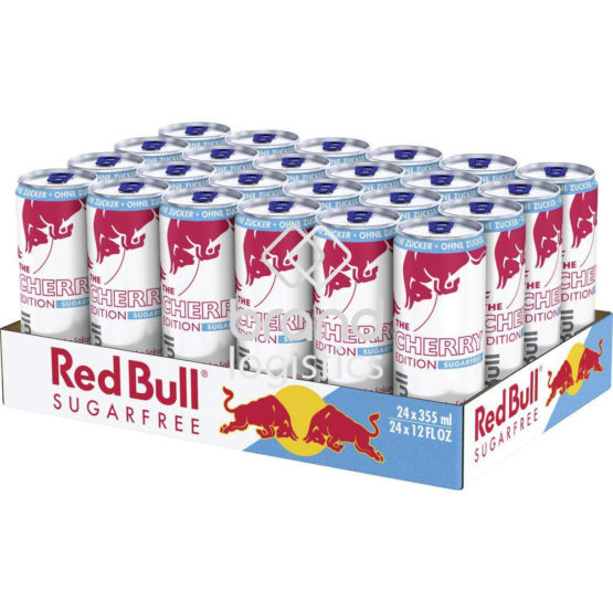Red Bull Energy Drink Cherry Edition, Sugarfree, Kirsche-Sakura, 24 x 355 ml EINWEG