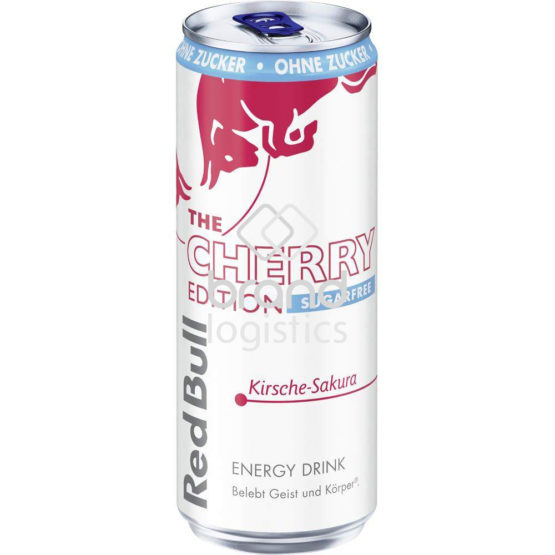 Red Bull Energy Drink Cherry Edition, Sugarfree, Kirsche-Sakura, 330ml EINWEG