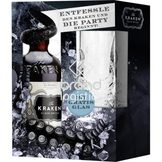 The Kraken Black Spiced 40 % Vol. 0,7 l + Glas GP