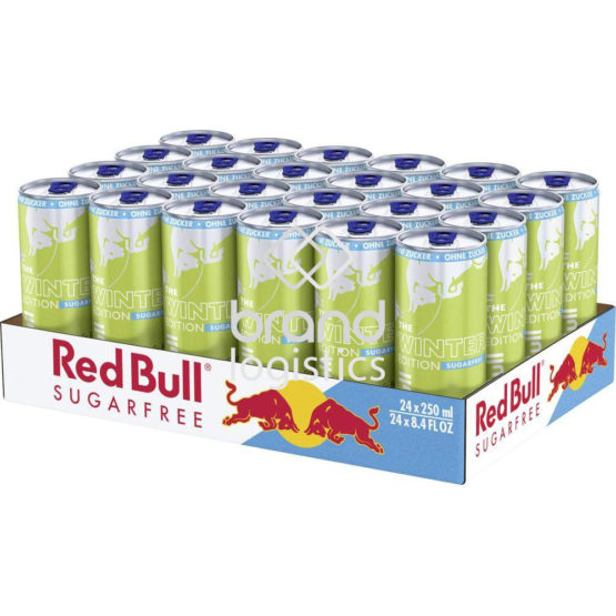 Red Bull Energy Drink Winter Edition, Pistachio & Berries, Sugarfree, 24×250 ml EINWEG