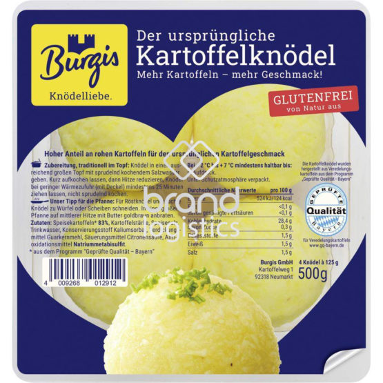 Burgis Ursprüngliche Kartoffelknödel 500 g