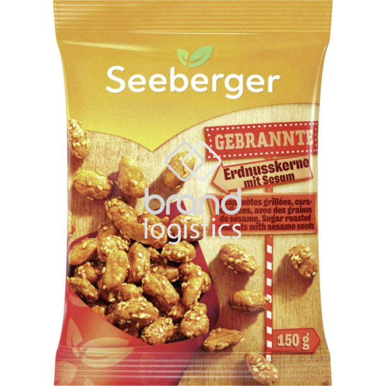 Seeberger Gebrannte Erdnusskerne mit Sesam 150 g