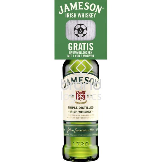 Jameson Irish Whiskey 40% vol. 0,7 l On-Pack mit Socken Winterpromotion 2026