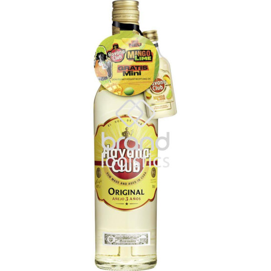 Havana Club 3 Jahre 37,5% 0,7 l On-Pack mit Havana Club Mango Lime 0,05-l-Mini Winterpromotion 2026