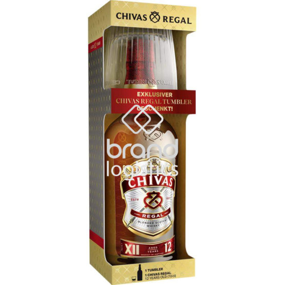 Chivas Regal 12 Jahre 40% vol. 0,7 l On-Pack mit Tumbler-Glas – Winterpromotion 2026