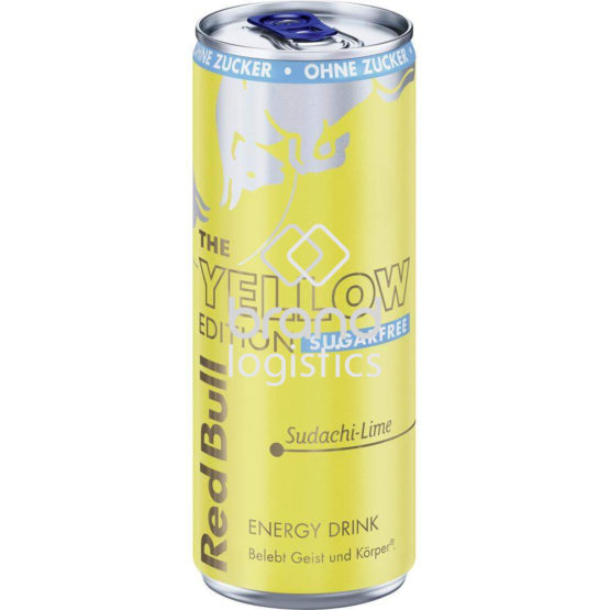 Red Bull Energy Drink Yellow Edition, Sugarfree, Sudachi-Lime, 250 ml EINWEG