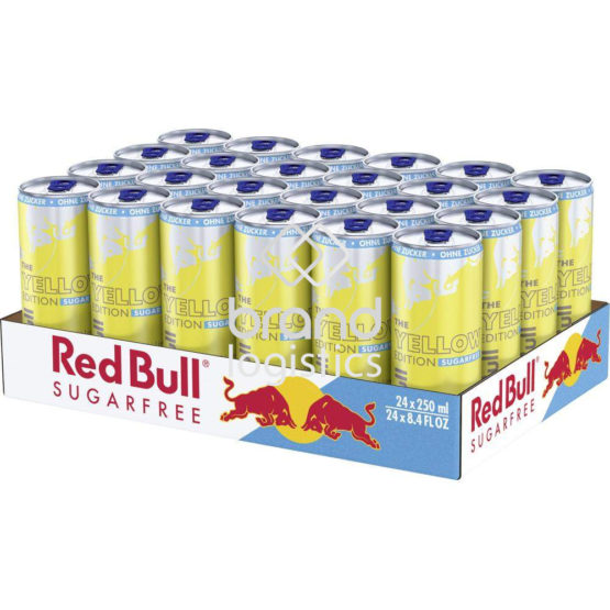 Red Bull Energy Drink Yellow Edition, Sugarfree, Sudachi-Lime, 24 x 250 ml EINWEG