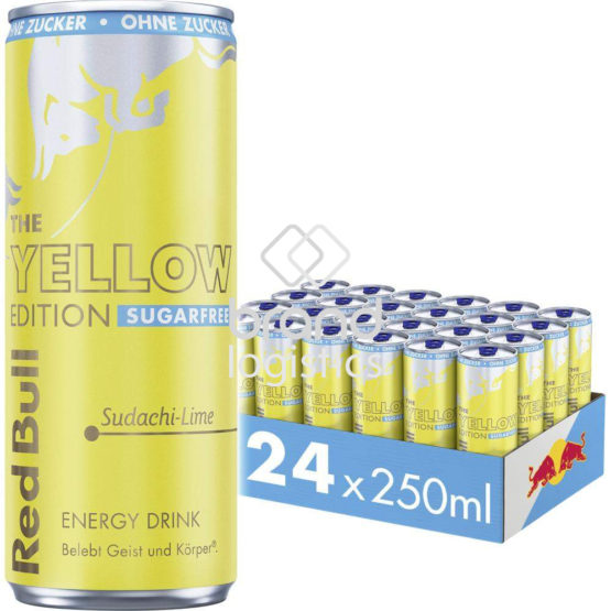 Red Bull Energy Drink Yellow Edition, Sugarfree, Sudachi-Lime, 24 x 250 ml EINWEG E-Commerce