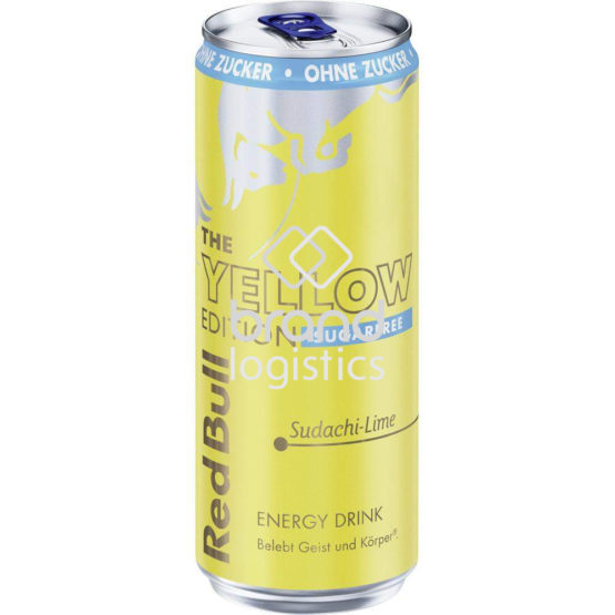 Red Bull Energy Drink Yellow Edition, Sugarfree, Sudachi-Lime, 330ml EINWEG