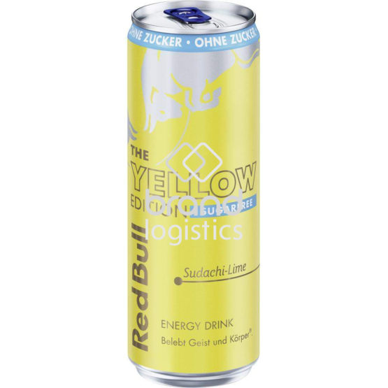 Red Bull Energy Drink Yellow Edition, Sugarfree, Sudachi-Lime, 355 ml EINWEG