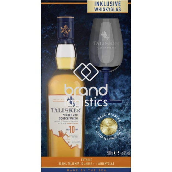 Talisker 10Y 45,8 % Vol. 0,5 l + nosing glass