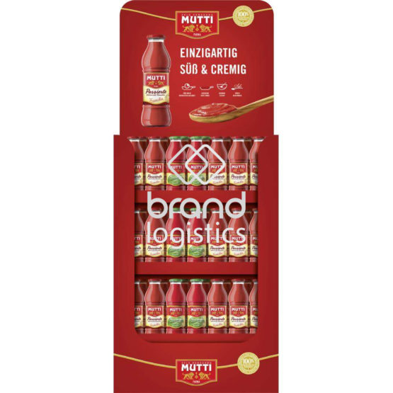 MUTTI “Passata” Passierte Tomaten + Passierte Tomaten mit Basilikum Mix-Display 84×700 g