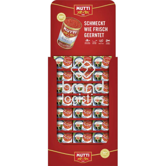 MUTTI “Polpa Fine” Feinstes Tomatenfruchtfleisch Display 105x2x400 g