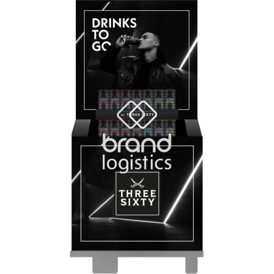 Three Sixty Vodka 10% vol. 5-fach Display 84×0,33 l DPG