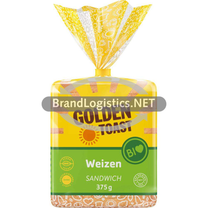 Lieken Golden Toast Bio Weizen Sandwich 375 g