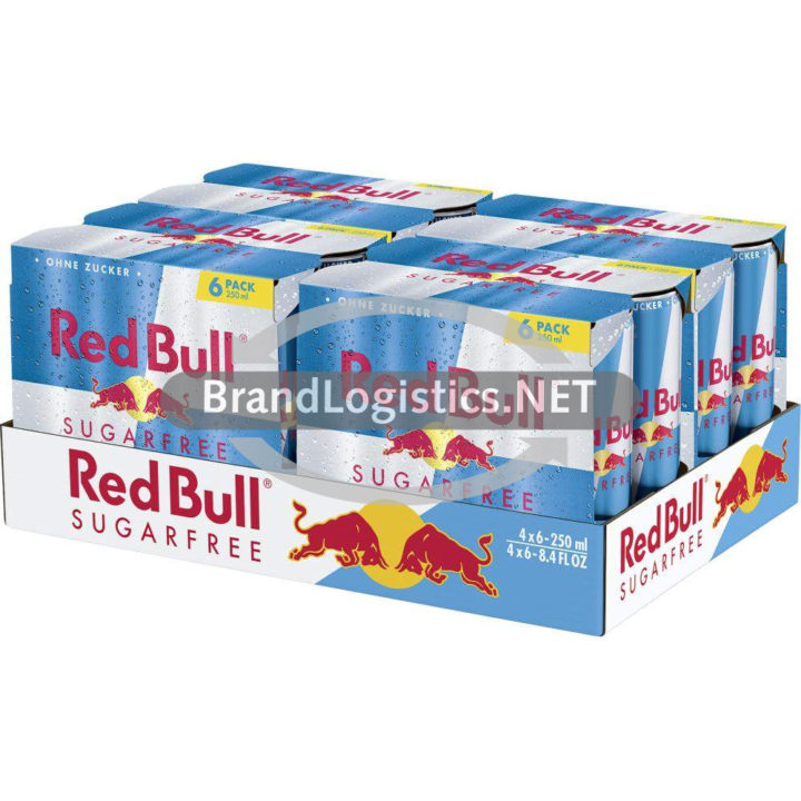 Red Bull Energy Drink Sugarfree 250 ml 6-PK DPG Tray