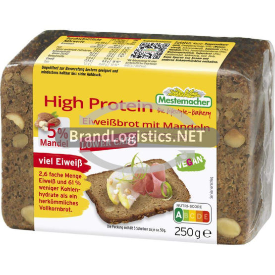 Mestemacher High Protein Eiweißbrot mit Mandeln 250 g