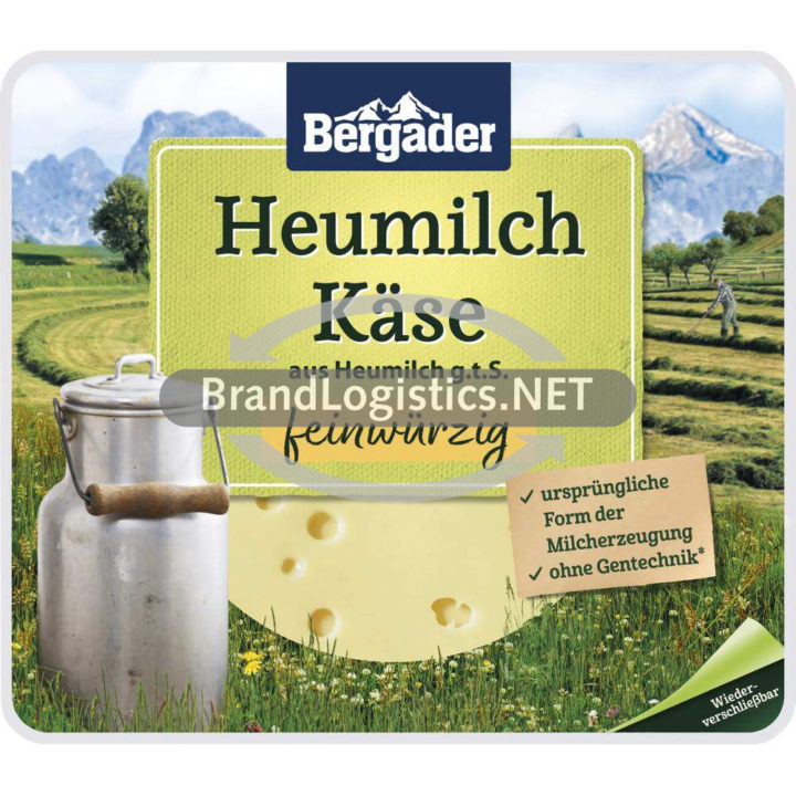 Bergader Heumilch Käse feinwürzig 140 g Scheiben g.t.S.