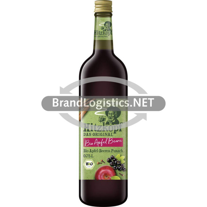 Bio Hitzkopf Apfel-Beeren-Punsch alkoholfrei 0,75 l