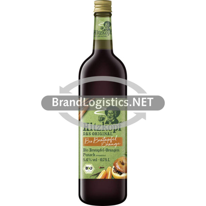 Bio Hitzkopf Bratapfel-Orangen-Punsch 5,4% vol. 0,75 l