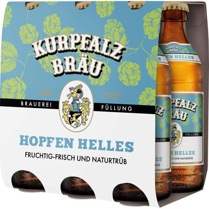 Kurpfalzbräu Hopfen Helles Sixpack 6×0,33 l