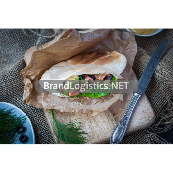 Döner Kebab mit Räucherlachs, Oliven und Honig-Senf-Soße