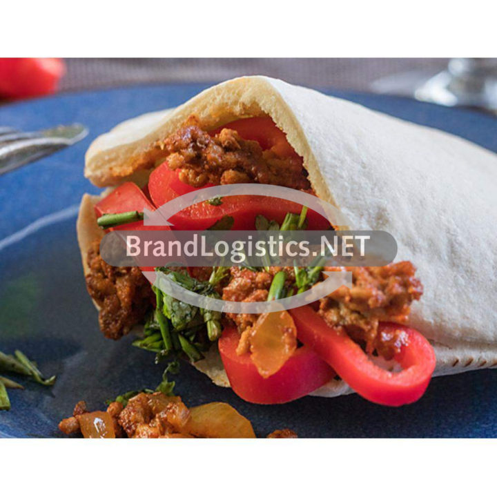 Mexikanische Pita mit Hackfleisch und Paprika
