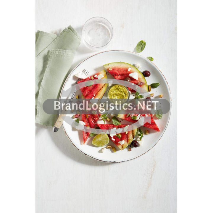 Gegrillte Wassermelone mit Ricotta-Salat und Minze