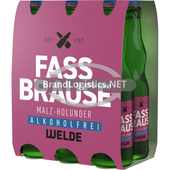WELDE Fassbrause Holunder 6×0,33 l