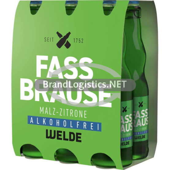 WELDE Fassbrause Zitrone 6×0,33 l
