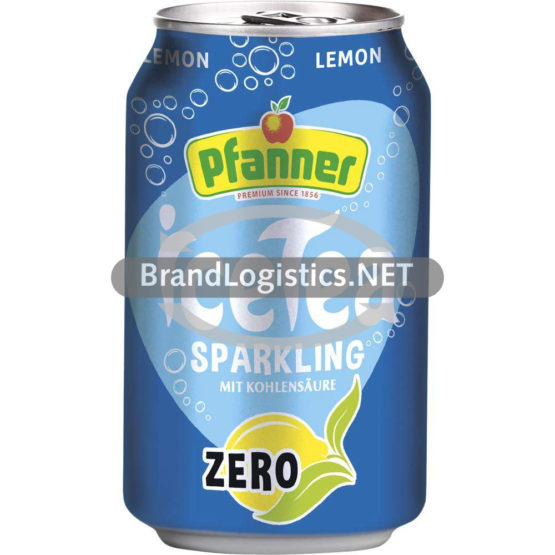Pfanner Eistee Lemon zero sparkling 0,33 l