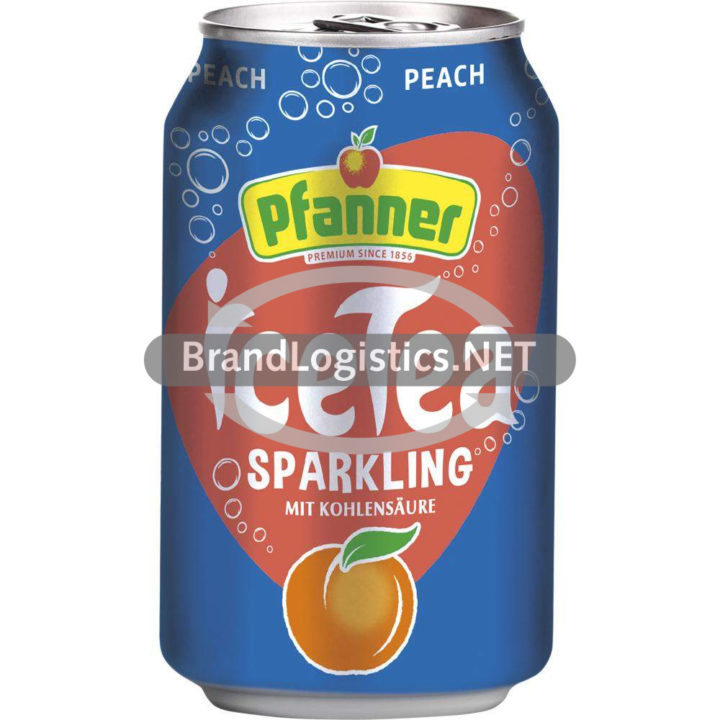 Pfanner Eistee Pfirsich sparkling 0,33 l