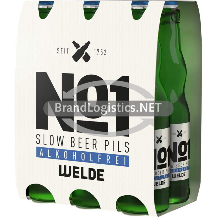 WELDE No.1 Slow Beer Pils Alkoholfrei 6×0,33 l