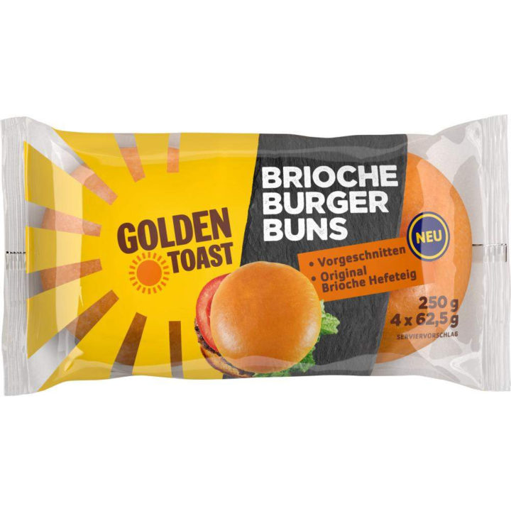 Lieken Golden Toast Brioche Bun 250 g