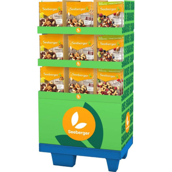 Seeberger Nusskerne & Mischungen 4-fach 1/4CH Display 63×400 g