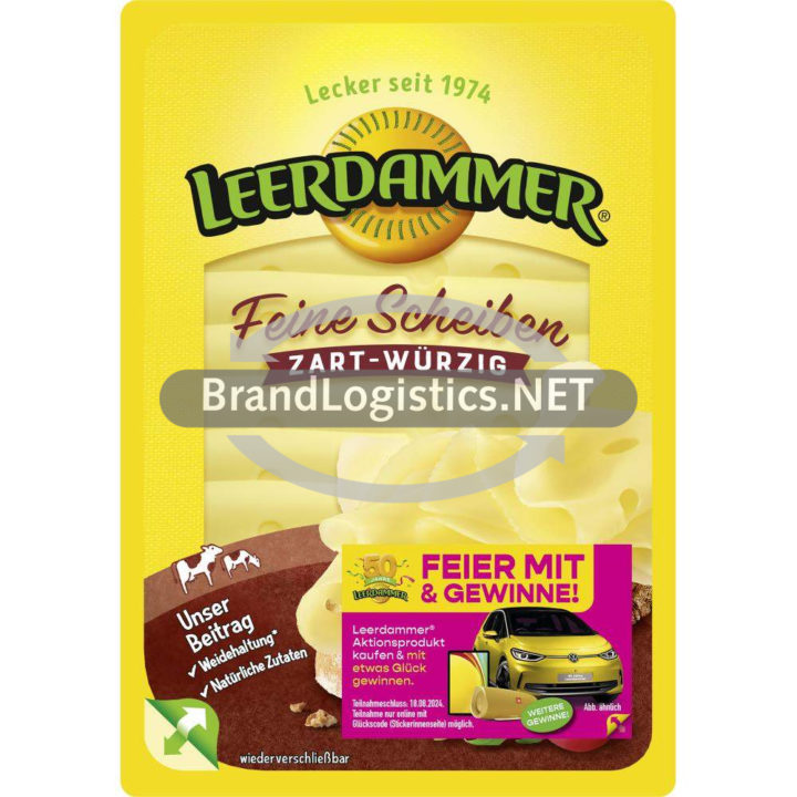 Leerdammer Feine Scheiben zart-würzig 50 Jahre Leerdammer Promotion 100 g