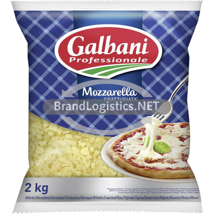 Galbani Mozzarella Grattugiata 40 % Fett i. Tr. 2 kg