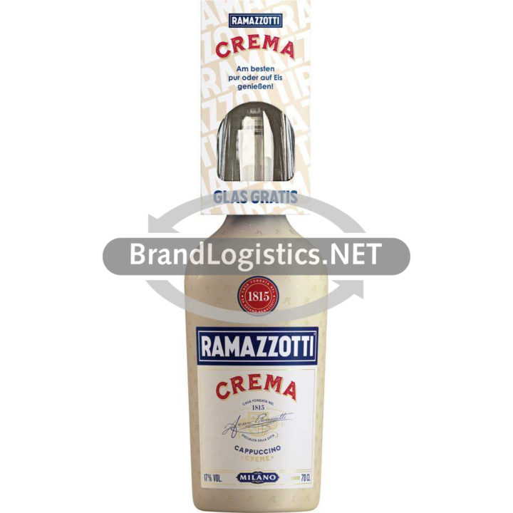 Ramazotti Crema 0,7 l + Gratis Glas Winter Promotion 2024