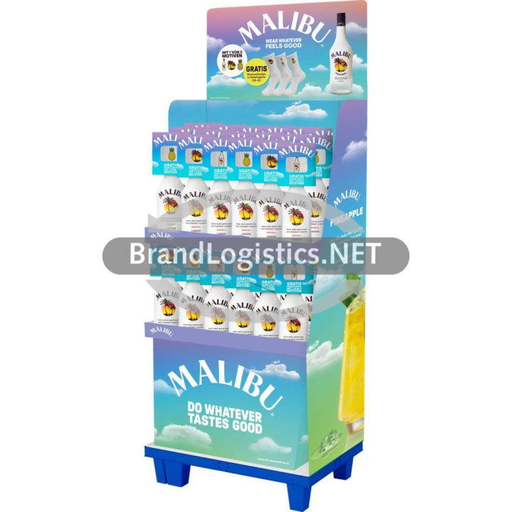 Malibu Original Display 48×0,7 l + Gratis Socken Winter Promotion 2024