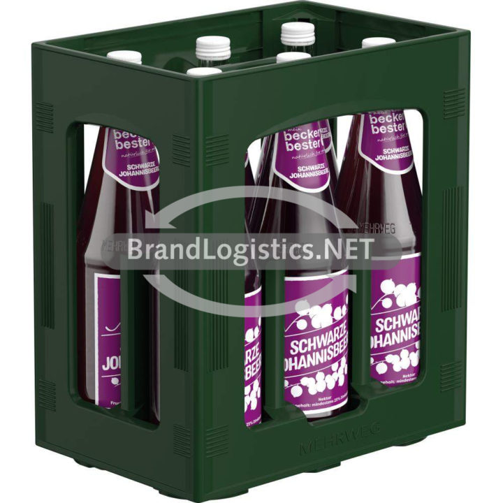 beckers bester Schwarzer Johannisbeer-Nektar 6x1l Kiste