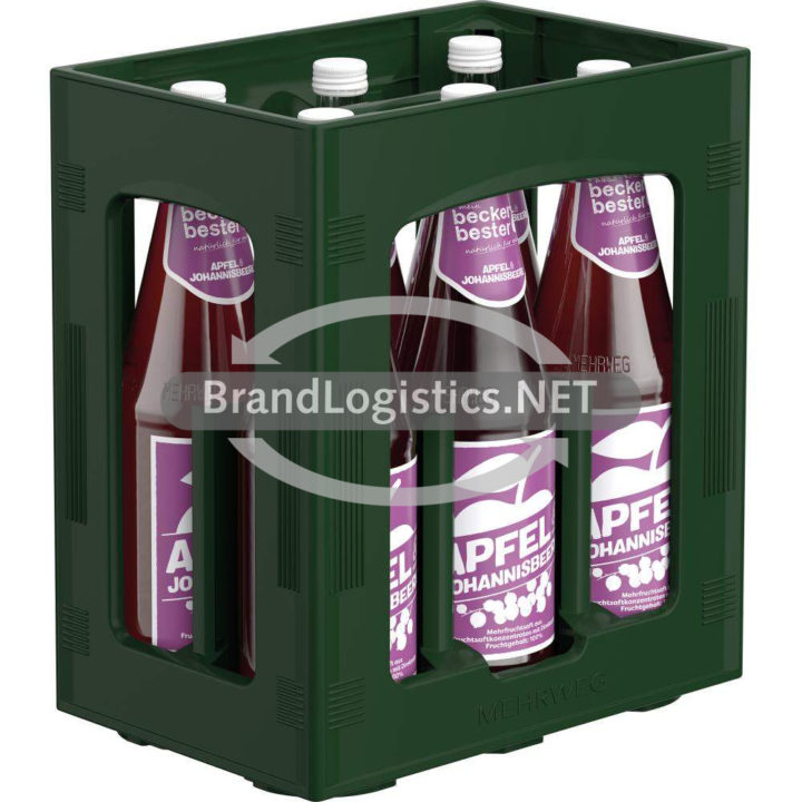 beckers bester Apfel-Johannisbeere 6x1l Kiste